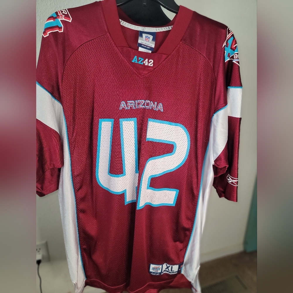 NFL Equipment Super Bowl 42 XLII Arizona Reebok Jersey Men's XL
